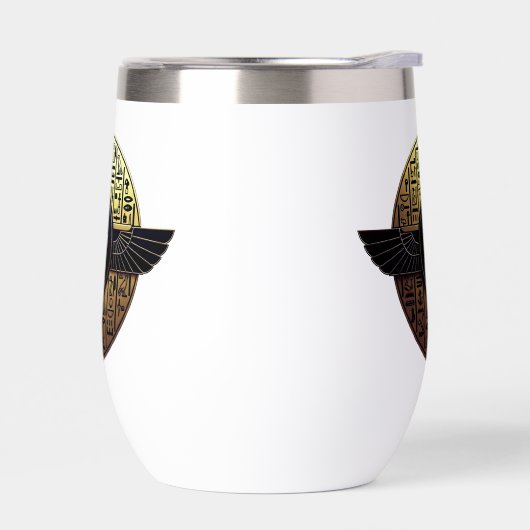 NeoAnkh 3D Golden Winged Ankh & Hieroglyphs Disk (左面)