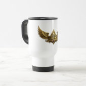 NeoAnkh Egyptian Eye of Horus Gold Winged Pyramid トラベルマグ (正面左)