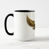 NeoAnkh Egyptian Eye of Horus Gold Winged Pyramid マグカップ (左)