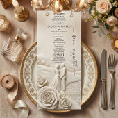 Neoclassical Cream Garden Romance Wedding メニュー
