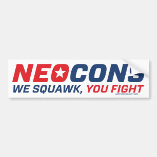 Neocon Chickenhawkのロゴ バンパーステッカー