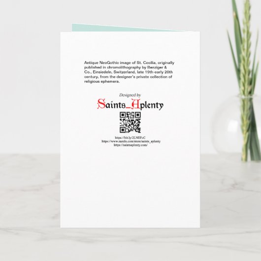 NeoGothic St. Cecilia of Rome (BNG 02)カード カード (裏面)