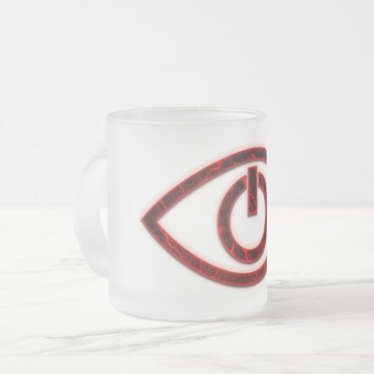 Neolution -フロストの赤孤児の黒いマグ フロストグラスマグカップ (正面左)