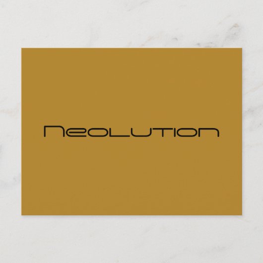 Neolution from Orphan Black,幾何学的フォント ポストカード (正面)