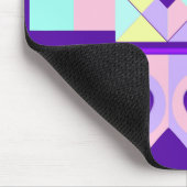 NEONと紫のハート マウスパッド (コーナー)