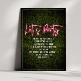 NeonスクリプトBoxwood汎用パーティー 招待状