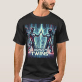 Neon 疑問に思 Twins - Synergy Unleased Tシャツ (正面)