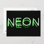 NEON – 緑のネオンサイン ポストカード (正面/裏面)