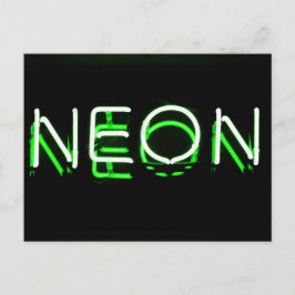 NEON – 緑のネオンサイン ポストカード