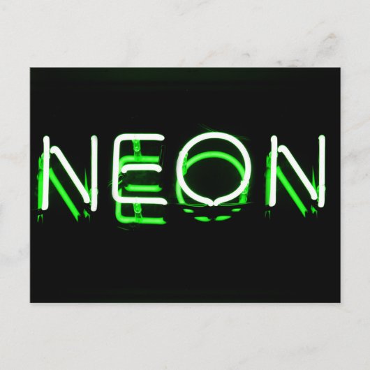 NEON – 緑のネオンサイン ポストカード (正面)