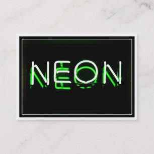 NEON – 緑のネオンサイン 名刺