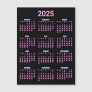 Neon 2025カレンダー