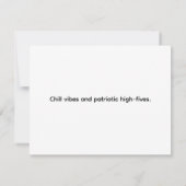 Neon 4th of July Celebration Dance Party 出欠カード (裏面)