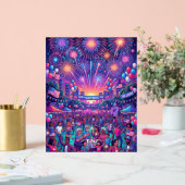 Neon 4th of July Independence Day Celebration アクリルサイン (ウェディング)