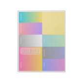 Neon 8x11メモ帳 ノートパッド (回転)