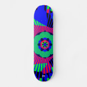 Neon Abstract Dd Brand Skateboard スケートボード (正面)