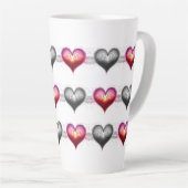 Neon Anatomical Heart iPhone / iPad case カフェラテマグ (右アングル)