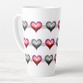 Neon Anatomical Heart iPhone / iPad case カフェラテマグ (左アングル)