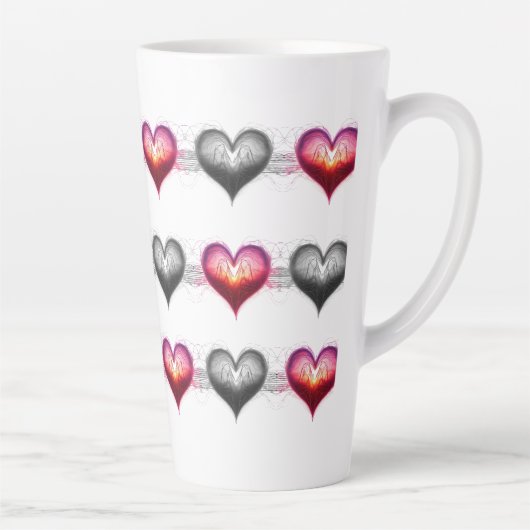 Neon Anatomical Heart iPhone / iPad case カフェラテマグ (右)