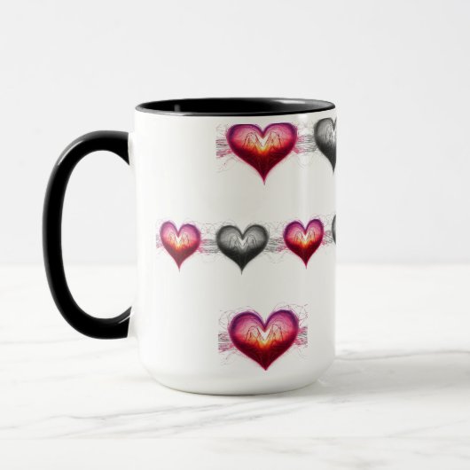 Neon Anatomical Heart iPhone / iPad case マグカップ (左)