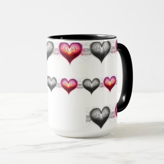 Neon Anatomical Heart iPhone / iPad case マグカップ (正面右)