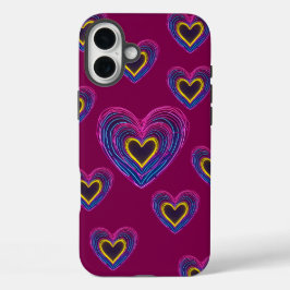 Neon Anatomical Heart iPhone / iPad case iPhone 16 Plusケース
