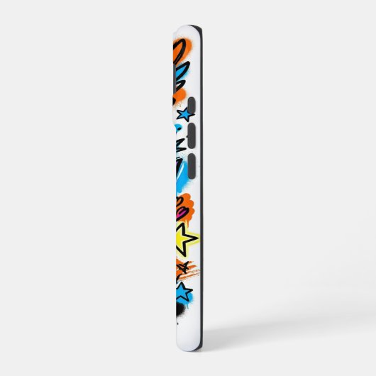 Neon Angel vs Devil Graffiti iPhone 16 case 16ケース (左側面)