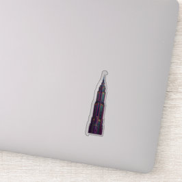 Neon Art Deco Skyscraper Sticker シール