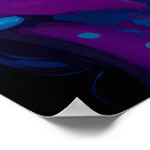 Neon Aura Poster | Bold Baddie Pop Art Print ポスター (角)