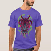 Neon Baphomet funny Tシャツ (正面)
