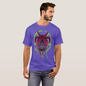 Neon Baphomet funny Tシャツ (正面フル)