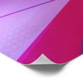 Neon barbershop digital painting print ポスター (角)