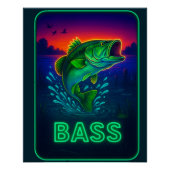 Neon Bass Poster ポスター (正面)