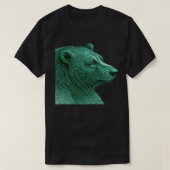 Neon Bear Line Art | Modern Wildlife Illustration Tシャツ (デザイン正面)