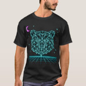 Neon Bear Synthwave - Retro Forest Beast Tee Tシャツ (正面)