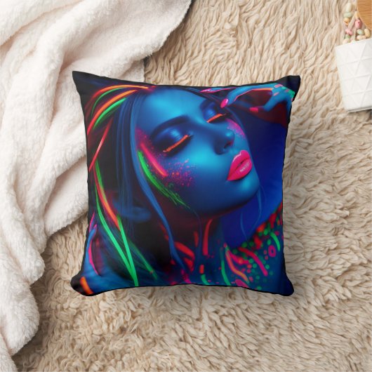 neon beauty クッション (ブランケット)