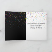 Neon Birthday Computer Downloading Bar カード (内部)