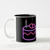 Neon birthday mug ツートーンマグカップ (左)