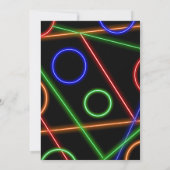 Neon Birthday Party Invitation 招待状 (裏面)