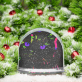 Neon Black Cat with Glowing Eyes (クリスマス)