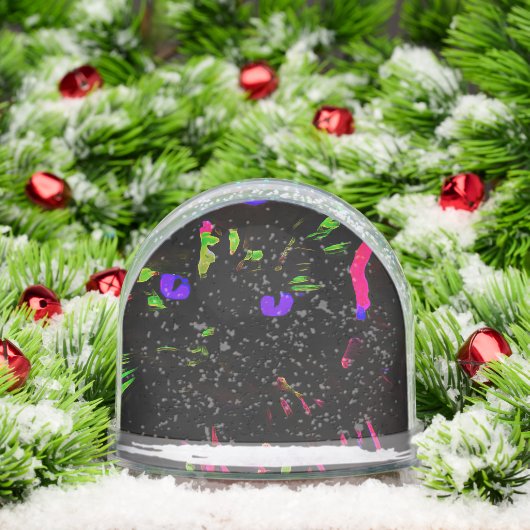 Neon Black Cat with Glowing Eyes (クリスマス)