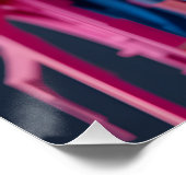 Neon Block Portrait ポスター (コーナー)