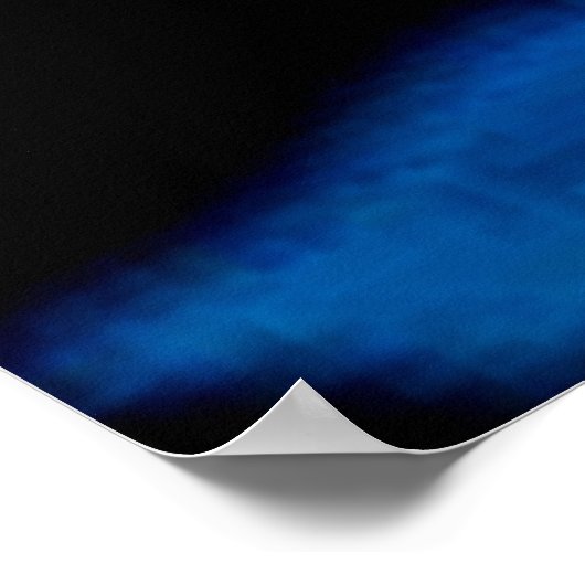 Neon Bloom Flower Magic Glow Design ポスター (角)