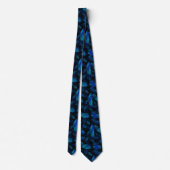 Neon Blue Feather Men’s Tie ネクタイ (裏面)