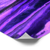 Neon blue, green and purple creative abstract hand ポスター (角)