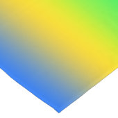  Neon blue, yellow, green gradient, ombre. ショートテーブルランナー (コーナー)