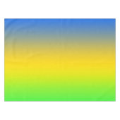  Neon blue, yellow, green gradient, ombre. テーブルクロス (正面(横))