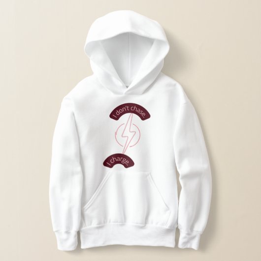 Neon blush and rosegold tech accent AI kid hoodie (レイダウン)