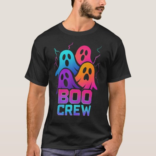 Neon Boo Crew | キッズ ハロウィン Tシャツ (正面)
