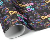 Neon Bubbles with Motivational Quote ラッピングペーパー (ロールコーナー)